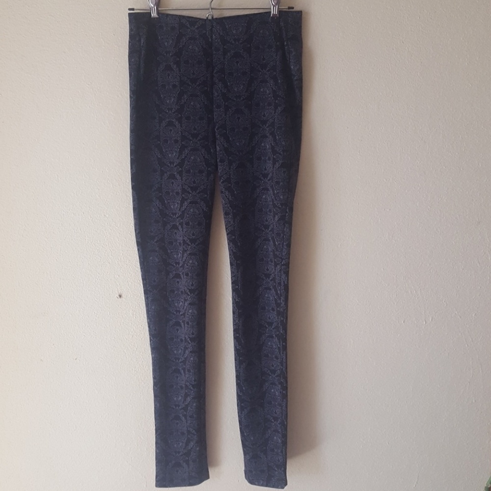 Bethany Mota Black Patterned Leggings